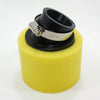 PIT Quad Dirt Bike ATV 41mm 42mm Yellow Bent Angled Foam Air Filter Pod