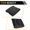 Dodge Ram Microfiber Leather Square Pattern Black Armrest Cover