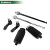 Dodge Dart 6pcs Front Suspension Kit Tie Rod Ends with Boots (2013-2016)