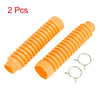 Motorcycle 2 x Orange Shock Absorbers Boot Dust Cover
