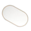 Stainless Steel Oval Universal Car Sun Visor Makeup Mirror
