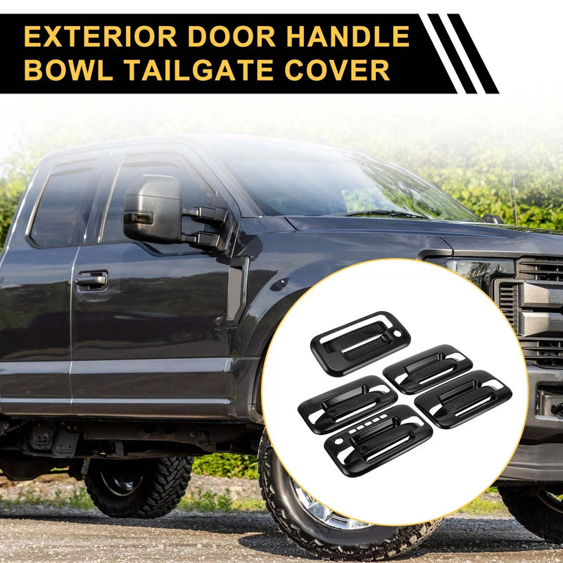 Ford F-150 2004-2014 - Keypad Black Exterior Door Handle Cover Set