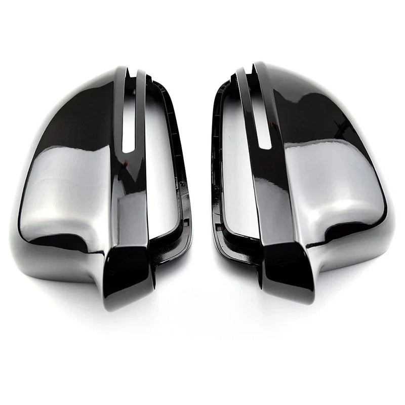 Audi A5 / S5 Gloss Black Wing Side Mirror Cap Covers Lane Assist (2008-2009)