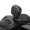 Harley Touring CVO Street Glide (2009-2023) Black Driver Backrest Pad