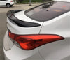 Hyundai Elantra Sedan Glossy Black Rear Spoiler Wing (2011-2016)