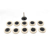 Angle Grinder 2 x 2" Wool Felt Polishing Wheel Buffing Pads