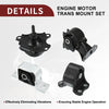 Honda CRV 2.4L 4WD Engine Motor Trans Mount Set (2002-2006)