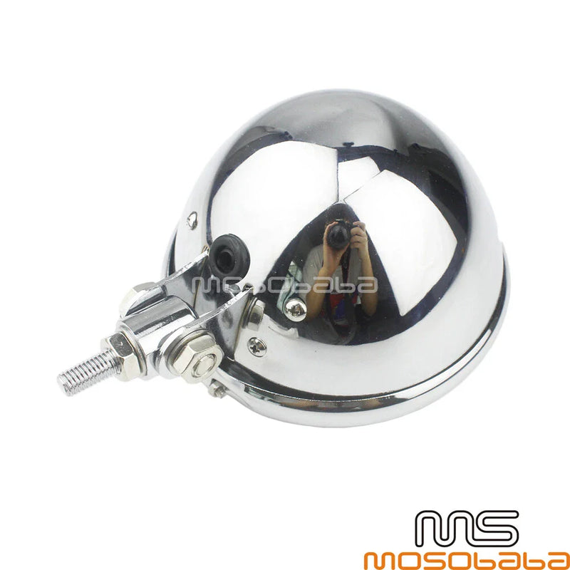 Harley Chopper Bobber 5.75" Chrome LED Headlight Housing