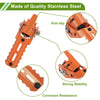 BMW R1250GS LC Foot Pegs Orange Front 1 pair (2013–2019)