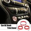 Ford Mustang (2015-2020) Red 3 x Car Headlight Volume Tune Knob Covers