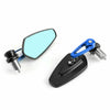 Motorcycle F2 7/8" Blue Aluminum Handlebar End Mirrors