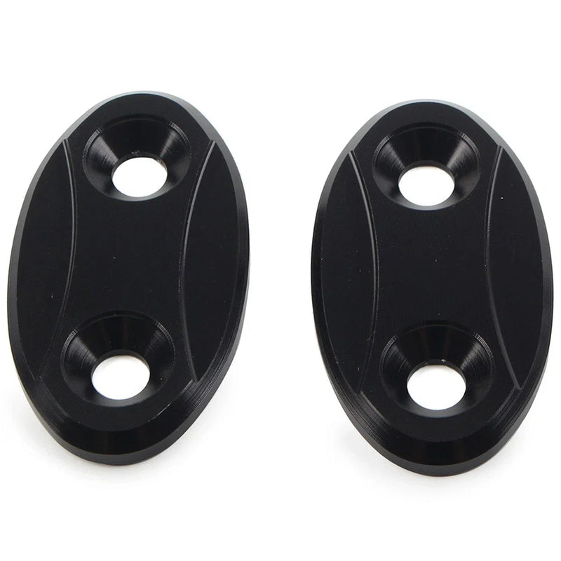 BMW S1000RR (2009-2018)  Black Rearview Mirror Block Off Base Plates Cover