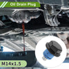 Car / Motorcycle Black Blue 2 x M14x1.5 Aluminum Oil Drain Plug with Gasket