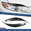 Toyota Sienna LE SE 2 x Front Headlight Eyebrow Covers (2011-2020)