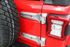 2018-2023 Jeep Wrangler JL Chrome 4 x Pieces Rear Door Hinge Trim Cover (2018-2023)