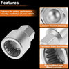 VW Touareg Locking Nut Key Socket Wheel Lock Lug Nut