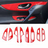 Nissan Rogue Trim Cover / 12x / Red Carbon Fiber Look Interior (2014–2020)