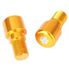 Motorcycle Dirt Bike 18mm Gold Handlebar Grips End Cap Plugs