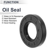 Oil Seal / 28x55x10mm / Rotary Shaft Seal TC Ring Nitrile Rubber Black 5 Pcs
