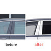 Benz S Class W222 Chrome Aluminum Pillar Window Trim Covers (2014–2020)