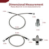 Kawasaki KFX400 3 x Stainless Steel Braided Brake Lines Kit (2003–2004)