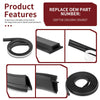Polaris Ranger XP 1000 / Northstar XP 1000 Black Door Seal Kit (2018–2025)