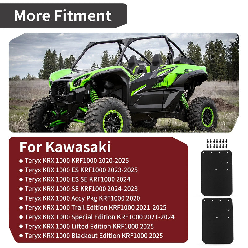 Kawasaki Teryx KRX 1000 Mud Flap Set (2020–2023)