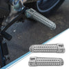 Motorcycle 2 x 8mm Aluminum Aolly Footrest Footpeg Silver Tone