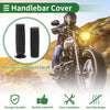 Motorcycle 7/8 22mm Hand Grips Cover TPU Black