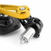 Universal Motorcycle 1 Pair 7/8" Gold Handlebar End Mirrors