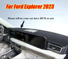 Ford Explorer Black Leather Dashboard Cover (2011–2023)