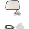 Manual Side View Mirrors Chrome Pair Set for 87-88 Toyota