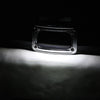 Harley Street Road Glide Chrome Curved Laydown License Plate Mount Light