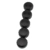Honda GL1500 Goldwing 5Pcs Black Aluminum Radio Knobs (1988-2000)