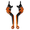 Honda CBR1000RR, CB1000R Orange Extendable Brake Clutch Levers (2004-2016)