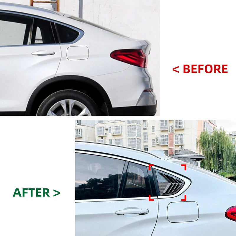 BMW X4 Quarter Window Louvers Cover Accessories (2014-2018)