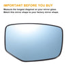 Honda Accord Blue Mirror Glass Pair (Left & Right) w/ Back Heated (2008-2010)