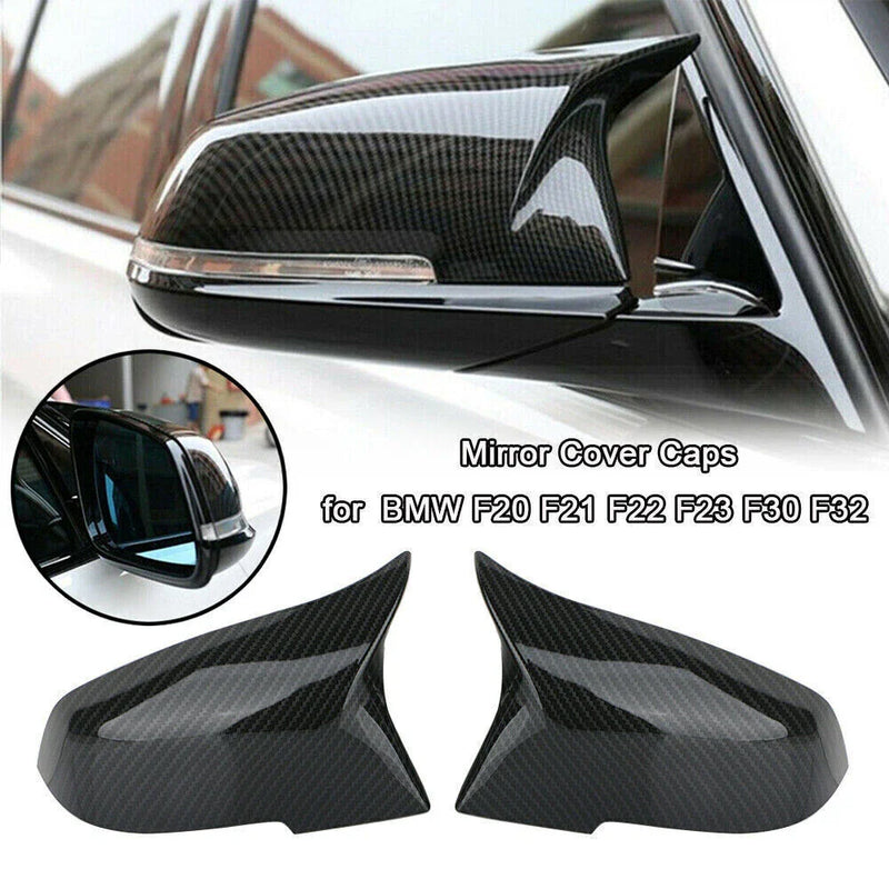 BMW F30 320i 328i Kidney Grills & Carbon Fiber Mirror Caps (2012-2018)
