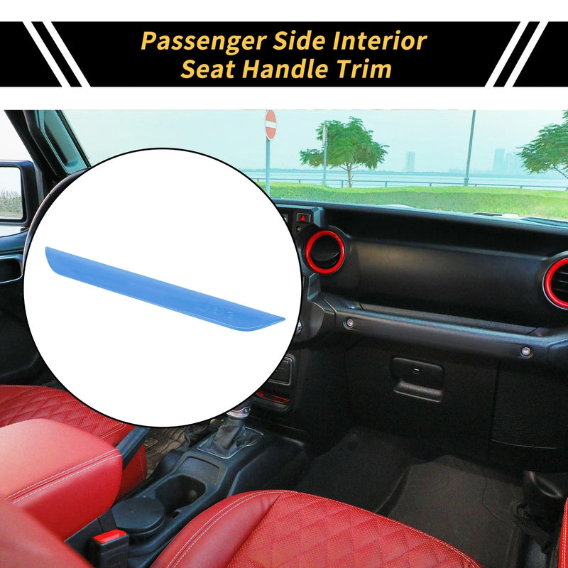 Jeep Wrangler Light Blue Passenger Side Interior Seat Handle (2018-2024)