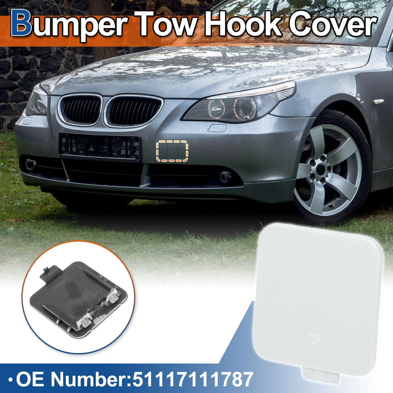 BMW 525i 530i 550i (2001-2010) - White Front Tow Hook Cover