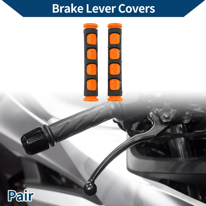 MakeModel 3/8 10mm Brake Lever Cover Grip Sleeve Orange 1x (YYYY–YYYY)