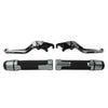 Kawasaki ZX6R Titanium Extendable Brake Clutch Levers Grip Set (2005-2023)