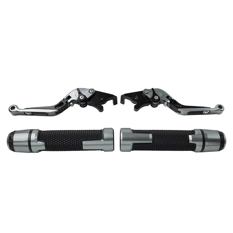 Kawasaki ZX6R Titanium Extendable Brake Clutch Levers Grip Set (2005-2023)