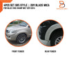 Toyota Hilux Ute Front 209 Black Fender Flares (2011-2014)