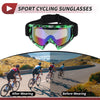 Motorcycle Motorcycle Riding Goggles 1 x Blue Lens Green Frame PC TPU