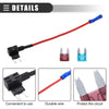 Car Circuit 12V Mini Fuse Tap w/ 10 x 15A 40A ATM APM Blade Fuses