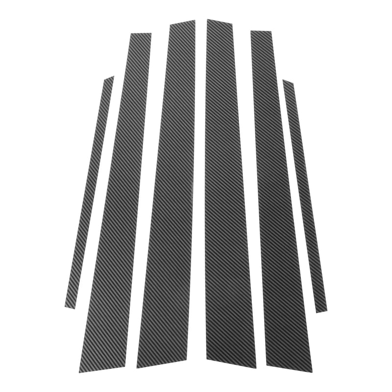 Mitsubishi Lancer Carbon Fiber Door Pillar Window Trim (2008-2017)