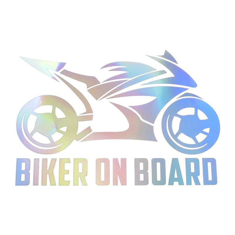 Motorcycle Pattern Reflective Bumper Decal