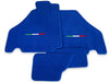 Ferrari F430 2004-2009 Blue Tailored Carpets with Emblem Floor Mats