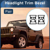 Jeep Front Left & Right Headlight Trim Bezels